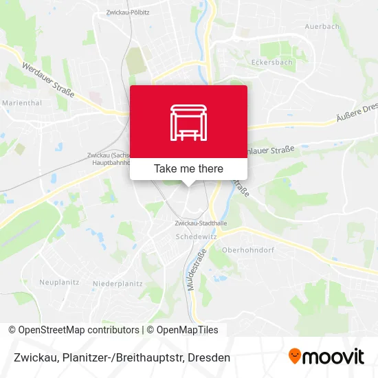 Карта Zwickau, Planitzer- / Breithauptstr