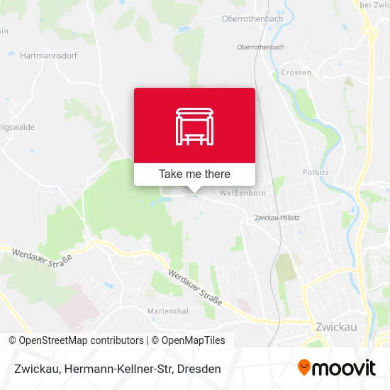 Карта Zwickau, Hermann-Kellner-Str