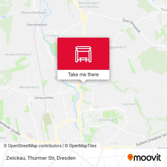 Карта Zwickau, Thurmer Str