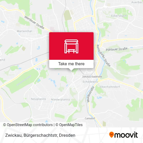 Карта Zwickau, Bürgerschachtstr