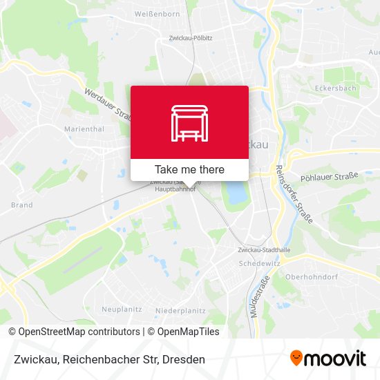 Карта Zwickau, Reichenbacher Str