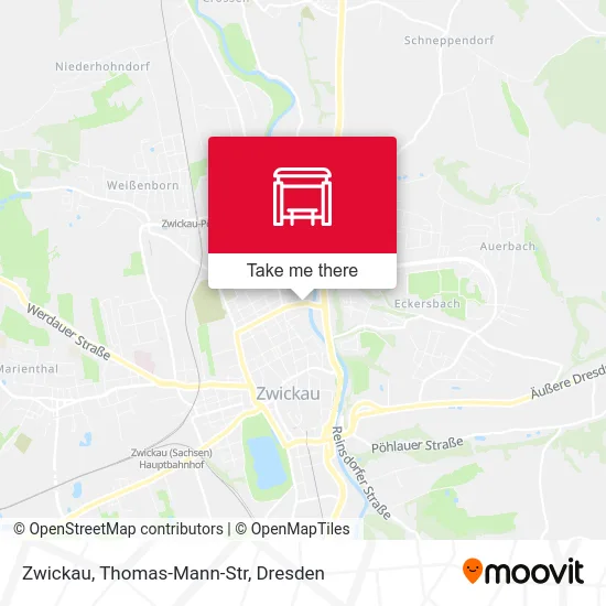 Карта Zwickau, Thomas-Mann-Str