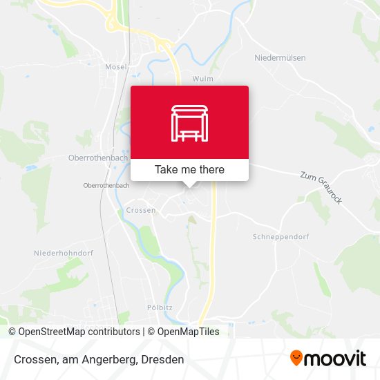 Карта Crossen, am Angerberg