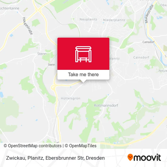 Карта Zwickau, Planitz, Ebersbrunner Str