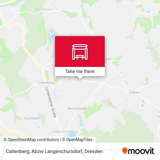 Карта Callenberg, Abzw Langenchursdorf