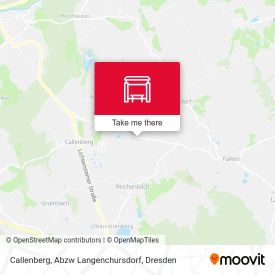 Карта Callenberg, Abzw Langenchursdorf