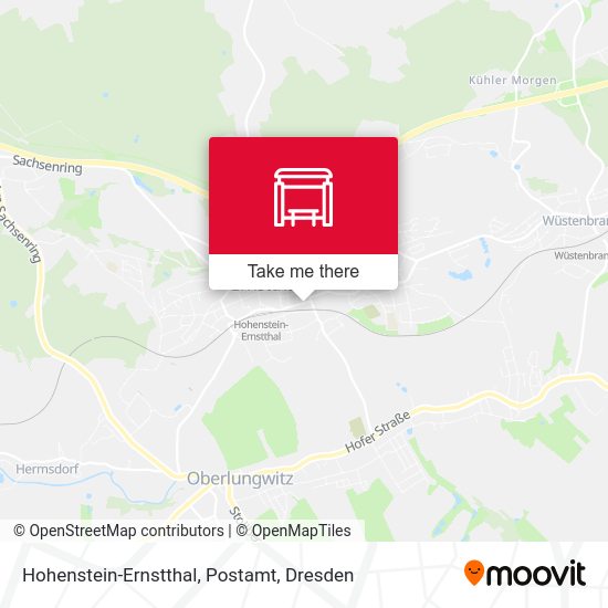 Карта Hohenstein-Ernstthal, Postamt