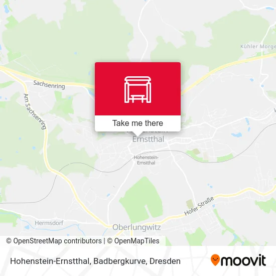 Карта Hohenstein-Ernstthal, Badbergkurve