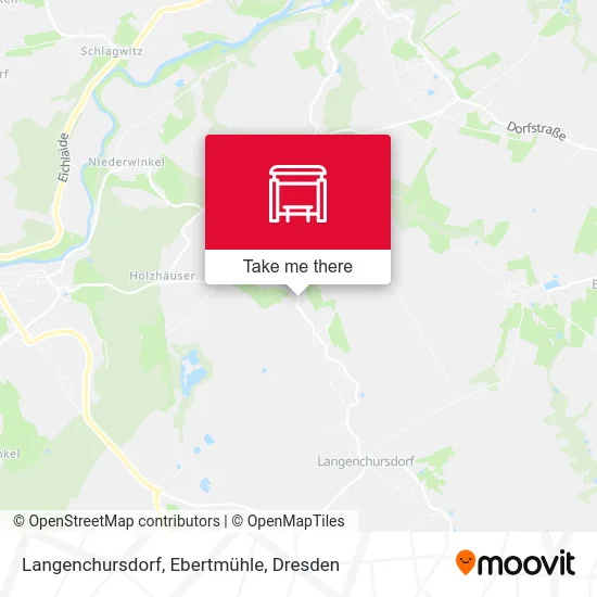Карта Langenchursdorf, Ebertmühle