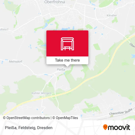 Pleißa, Feldsteig map