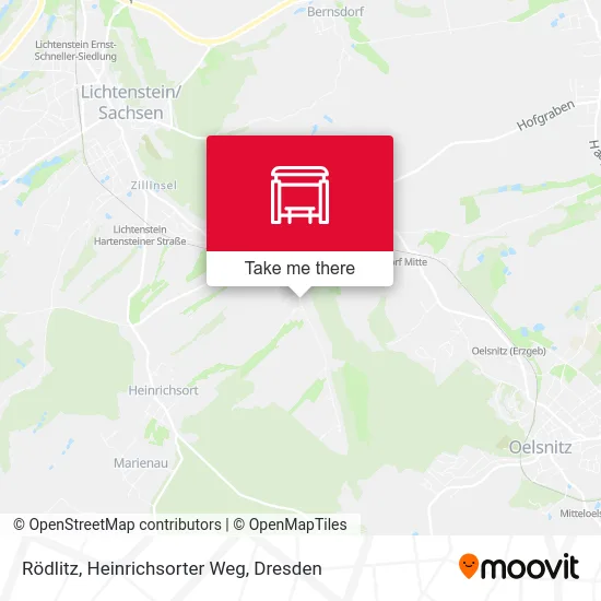 Карта Rödlitz, Heinrichsorter Weg