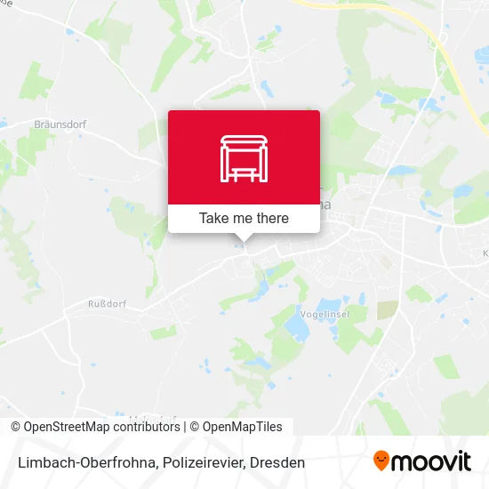 Карта Limbach-Oberfrohna, Polizeirevier