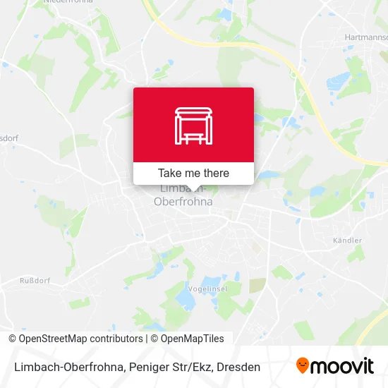 Карта Limbach-Oberfrohna, Peniger Str / Ekz