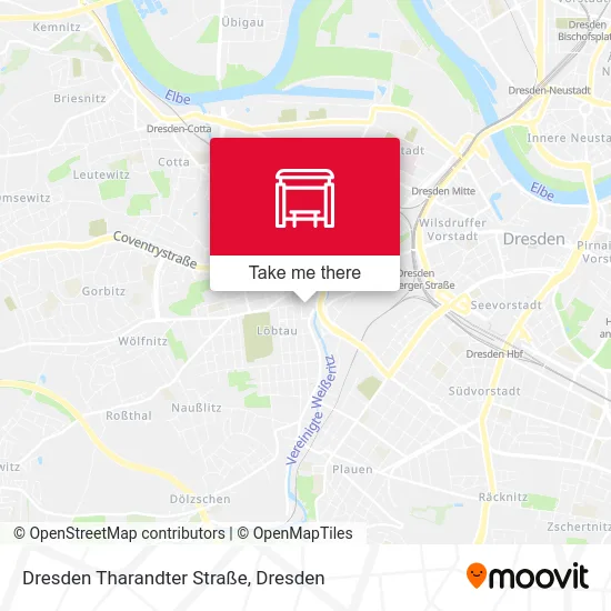 Карта Dresden Tharandter Straße