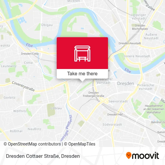 Карта Dresden Cottaer Straße