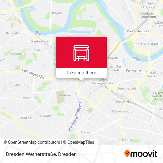 Карта Dresden Wernerstraße
