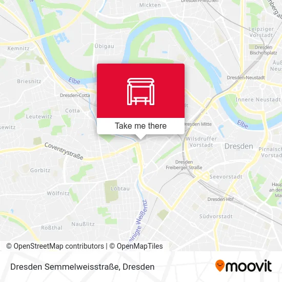 Карта Dresden Semmelweisstraße