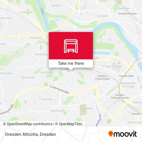 Карта Dresden Altcotta