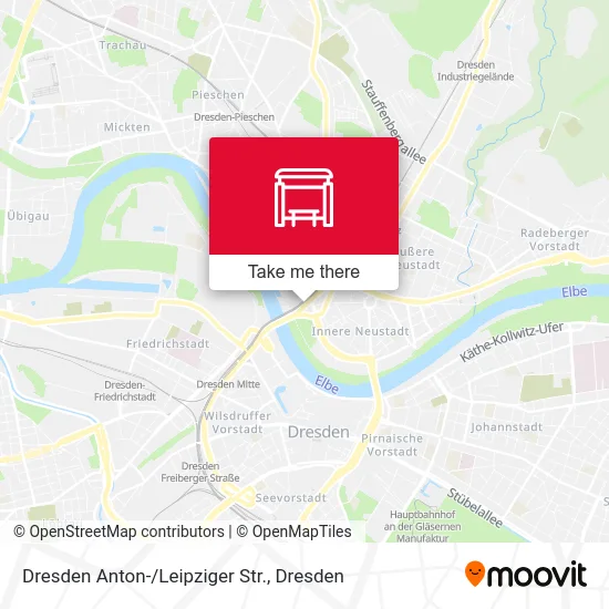 Карта Dresden Anton-/Leipziger Str.