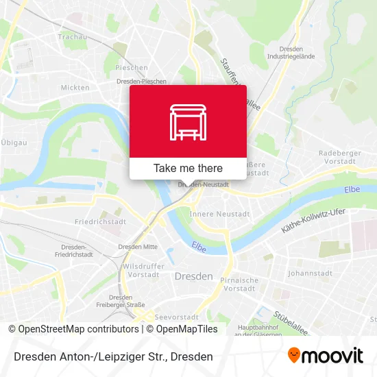Карта Dresden Anton-/Leipziger Str.