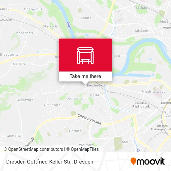 Карта Dresden Gottfried-Keller-Str.