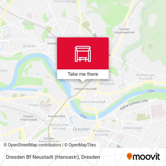 Карта Dresden Bf Neustadt (Hansastr)