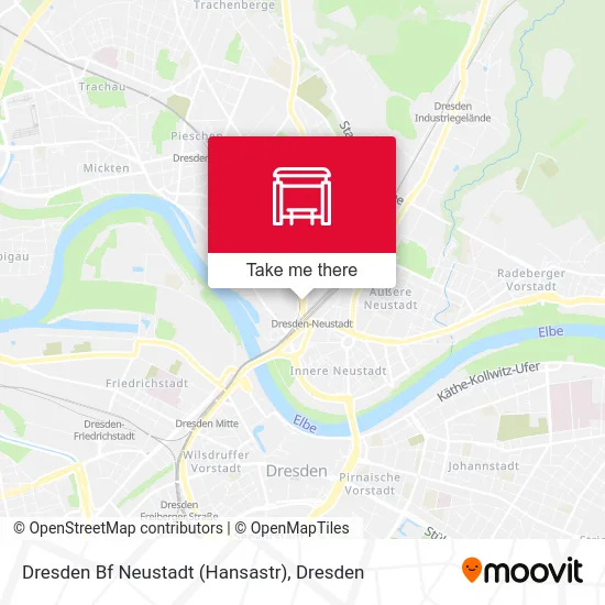 Карта Dresden Bf Neustadt (Hansastr)