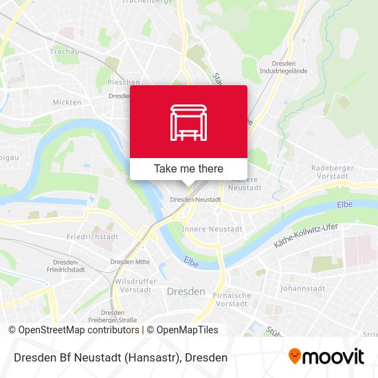 Карта Dresden Bf Neustadt (Hansastr)