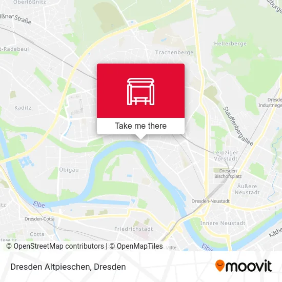 Карта Dresden Altpieschen