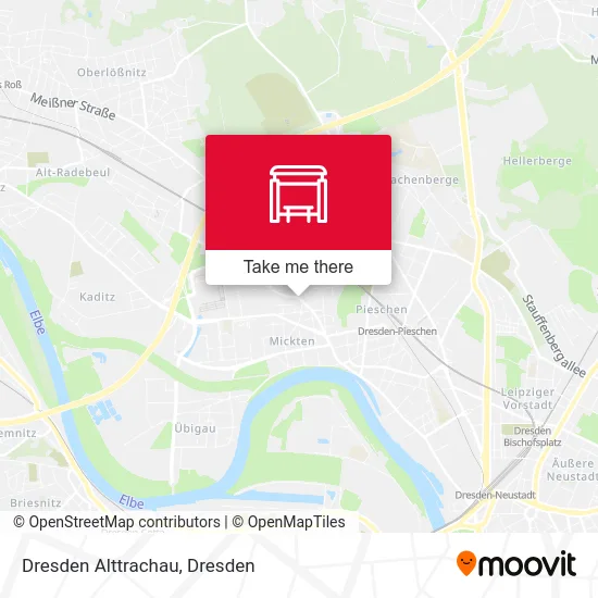 Карта Dresden Alttrachau