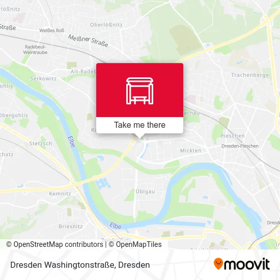 Карта Dresden Washingtonstraße