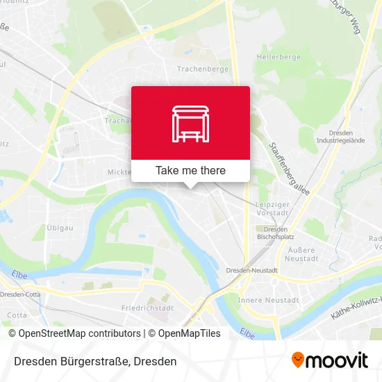 Карта Dresden Bürgerstraße