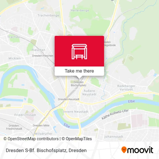 Карта Dresden S-Bf. Bischofsplatz
