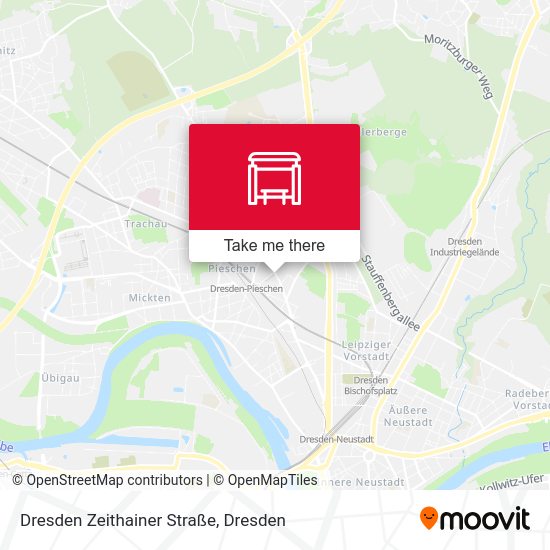 Карта Dresden Zeithainer Straße