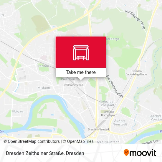 Карта Dresden Zeithainer Straße