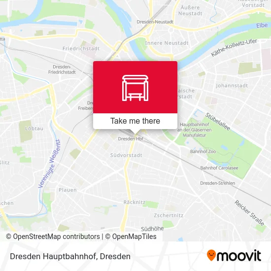 Dresden Hauptbahnhof map