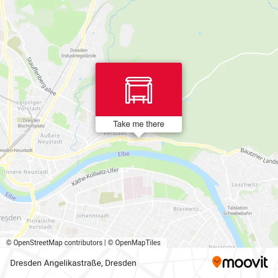 Карта Dresden Angelikastraße