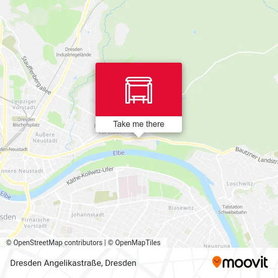 Карта Dresden Angelikastraße