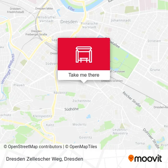 Карта Dresden Zellescher Weg