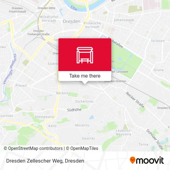 Карта Dresden Zellescher Weg