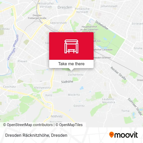 Карта Dresden Räcknitzhöhe