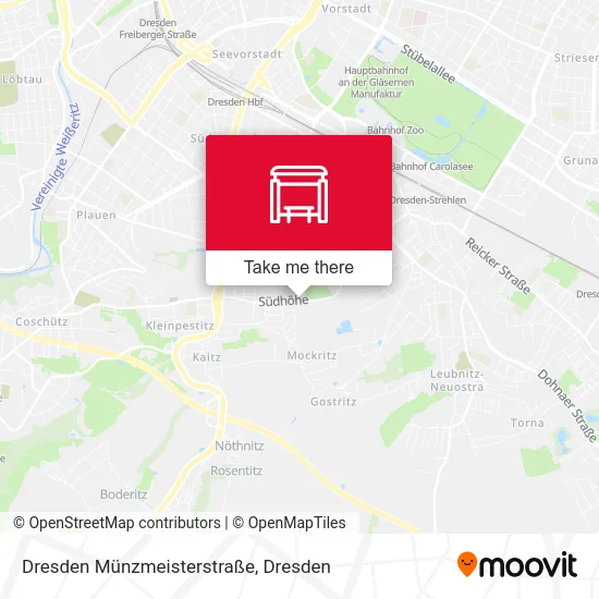 Dresden Münzmeisterstraße map