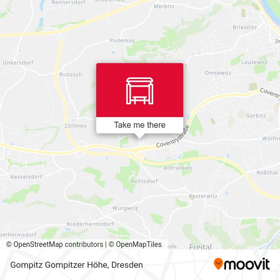 Карта Gompitz Gompitzer Höhe