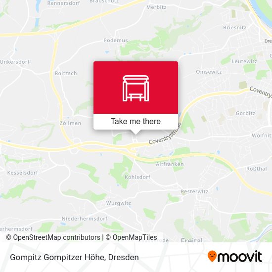 Карта Gompitz Gompitzer Höhe