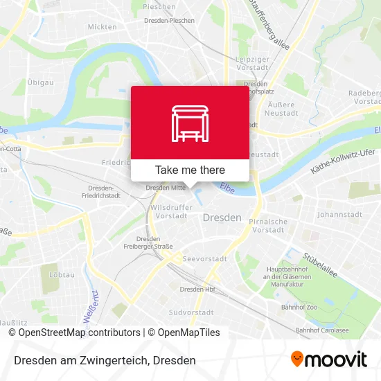 Карта Dresden am Zwingerteich