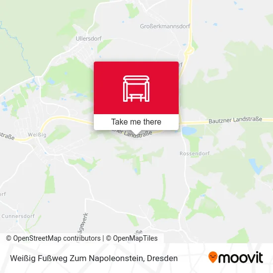 Карта Weißig Fußweg Zum Napoleonstein