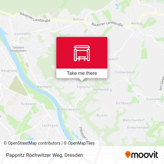 Карта Pappritz Rochwitzer Weg