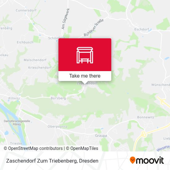 Карта Zaschendorf Zum Triebenberg