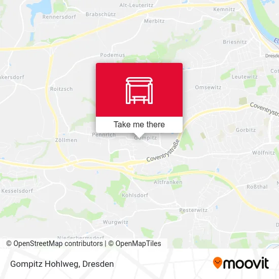Карта Gompitz Hohlweg