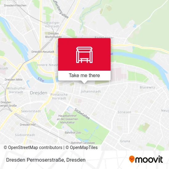 Карта Dresden Permoserstraße